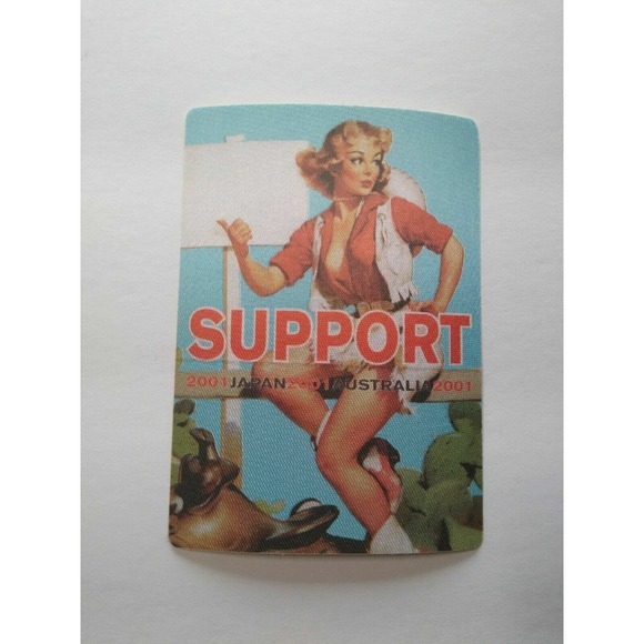 Bob Dylan Backstage Pass Original 2001 World Tour Folk Rock Music Sexy Lady Blue - Picture 2 of 5